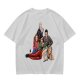 Olive Green T-Shirt with Buffy The Vampire Slayer Character Art Print
