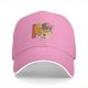Black Baseball Cap With Playful Ramen Bowl Graphic Design