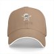 Black baseball cap with playful cartoon skeleton graphic
