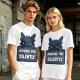 Olive t-shirt featuring Toothless the dragon judging you silently