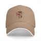 Black Baseball Cap with Sushi Dragon Graphic Print