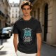 Olive t-shirt with 'Behind Every Game Over A Restart Awaits' gaming print