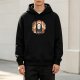 Black hoodie with No-Face from Spirited Away decorative print
