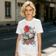 Studio Ghibli Characters Boat Graphic Olive T-Shirt