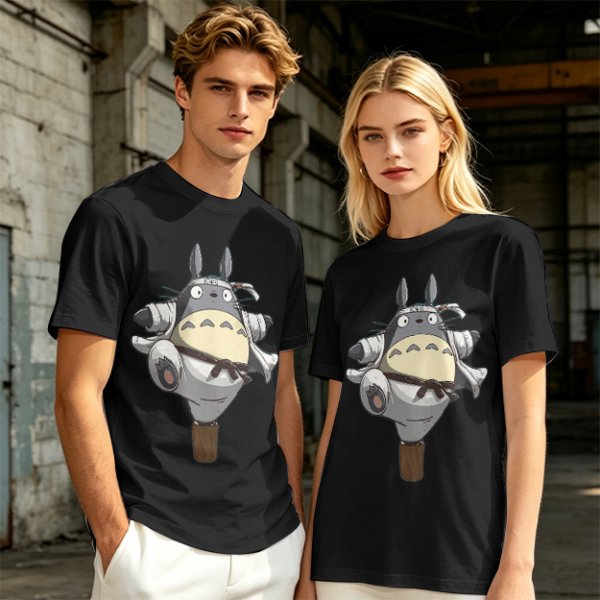 Totoro Karate Fighter Graphic T-Shirt
