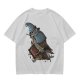 Owl Wizard With Spell Book Graphic Tee