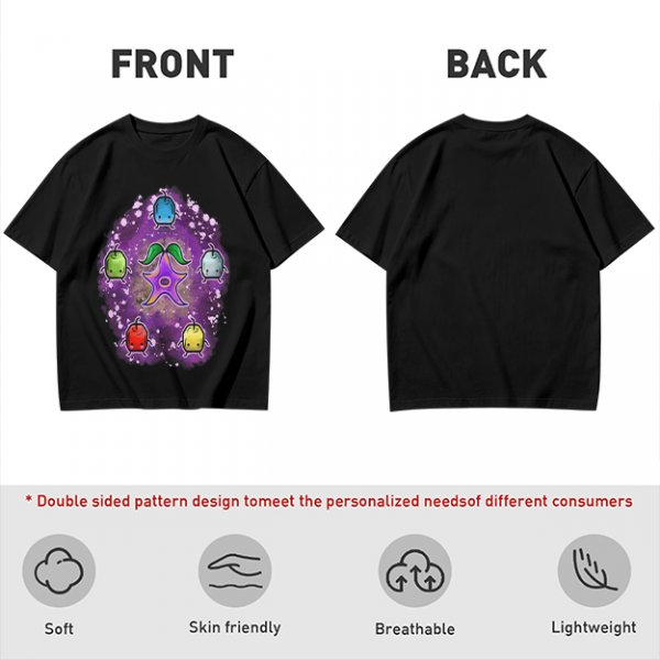 Stardew Valley Junimos and Stardrop Graphic Tee