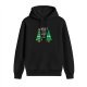 Black Christmas Hoodie With Funny Tree Graphic And Text