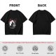 Olive T-Shirt with Japanese Style Cat and Red Sun Art Print