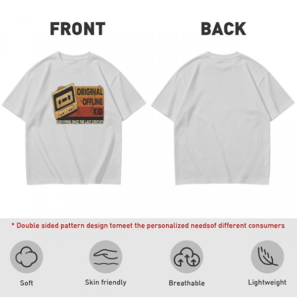Original Offline Kid Cassette Retro Graphic T-Shirt