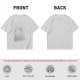 Oversized Olive Green Graphic Print Short Sleeve T-Shirt