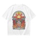 Olive T-Shirt With Stained Glass Style Praise The Sun Knight Print