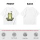 Olive T-Shirt With Meditating Frog Graphic Print