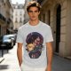 Attack on Titan themed graphic tee with anime character artwork