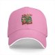 Black Baseball Cap with He-Man Graphic Print