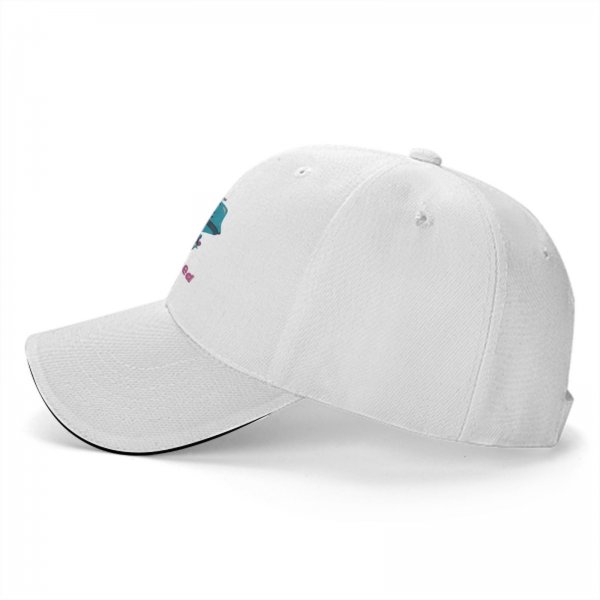 Black baseball cap with 'In My Defense I Was Left Unsupervised' print