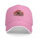 Black baseball cap with cute sushi cat graphic print