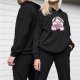 Black Hoodie With Buff Hello Kitty One True Club Graphic