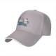 Black baseball cap with cat painting art design