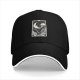 Black Baseball Cap With The Moon Tarot Card Skeleton Design