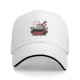 Black Baseball Cap With Cute Sushi In Soy Sauce Bowl Graphic