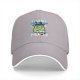 Black baseball cap with 'I think I think too much' anxious frog graphic