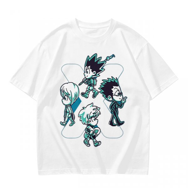 Hunter x Hunter Chibi Characters Graphic Olive T-Shirt