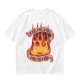 Olive T-Shirt With Calcifire Bacon Fire Graphic Print