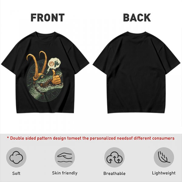 Alligator Loki Thumbs Up Graphic Tee