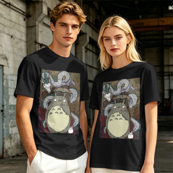 Studio Ghibli Anime Characters Graphic Tee