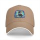 Black Baseball Cap With Cute Egyptian Cat Graphic Design