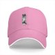 Black Baseball Cap With Stacked Cartoon Creature Graphic