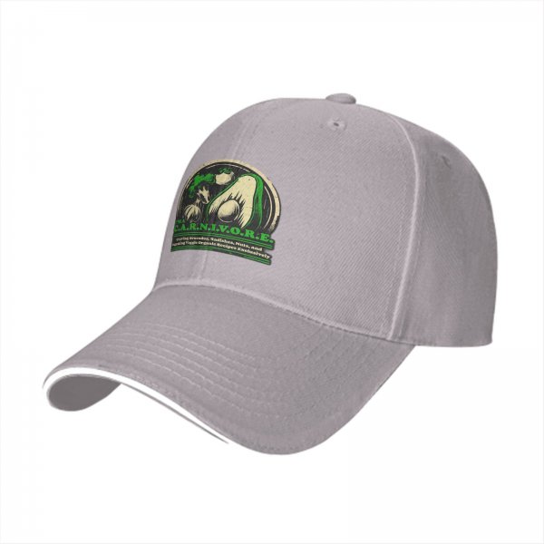 I'm a C.A.R.N.I.V.O.R.E. vegetable graphic black baseball cap