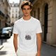 Olive Green Crewneck T-Shirt With Small Graphic Print