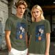 Howl's Moving Castle Anime Graphic Olive T-Shirt