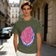 Olive T-Shirt With Funny Colon Graphic 'Keeps Your Poop On The Way' Print