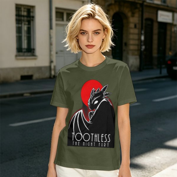 Toothless The Night Fury Dragon Graphic T-Shirt