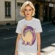Olive T-Shirt with Cute Brontosaurus Taco Dinosaur Graphic
