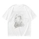 Oversized Olive Green Graphic Print Short Sleeve T-Shirt