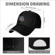 Black Baseball Cap With Fantasy Dice Splash Art Design
