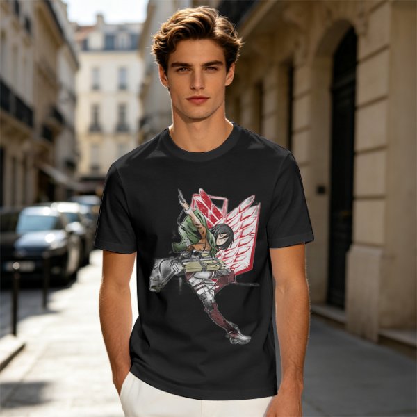 Attack on Titan Mikasa Ackerman Scout Regiment Graphic T-Shirt