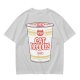 Olive T-shirt with Cat Noodles Cup Print