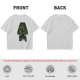 Olive T-shirt with Earth Bender Silhouette Graphic