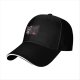 Black Baseball Cap With Cute Raccoon And Evil Shadow Graphic