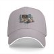 Black Baseball Cap With 'Being Productive Is So Overrated' Cat Computer Art