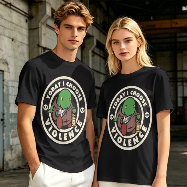 Today I Choose Violence Tonberry Graphic T-Shirt