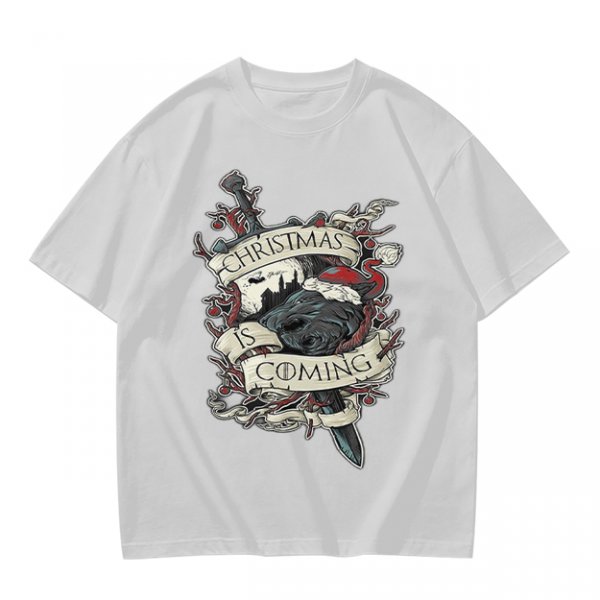Christmas Is Coming Graphic Tee With Dark Fantasy Artwork