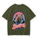 Olive t-shirt with Skeletor 'Feeling Good Today I Might Choose To Destroy The Universe' print