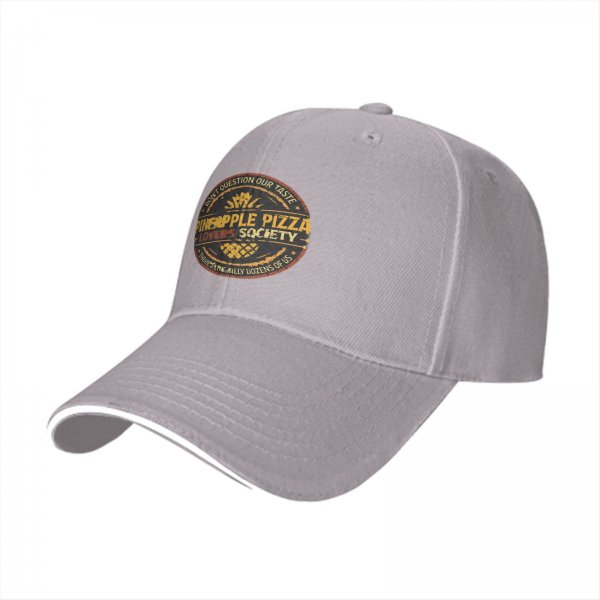 Pineapple Pizza Lovers Society Black Baseball Cap