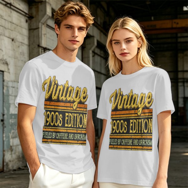 Vintage 1900s Edition Fueled By Caffeine And Sarcasm T-Shirt